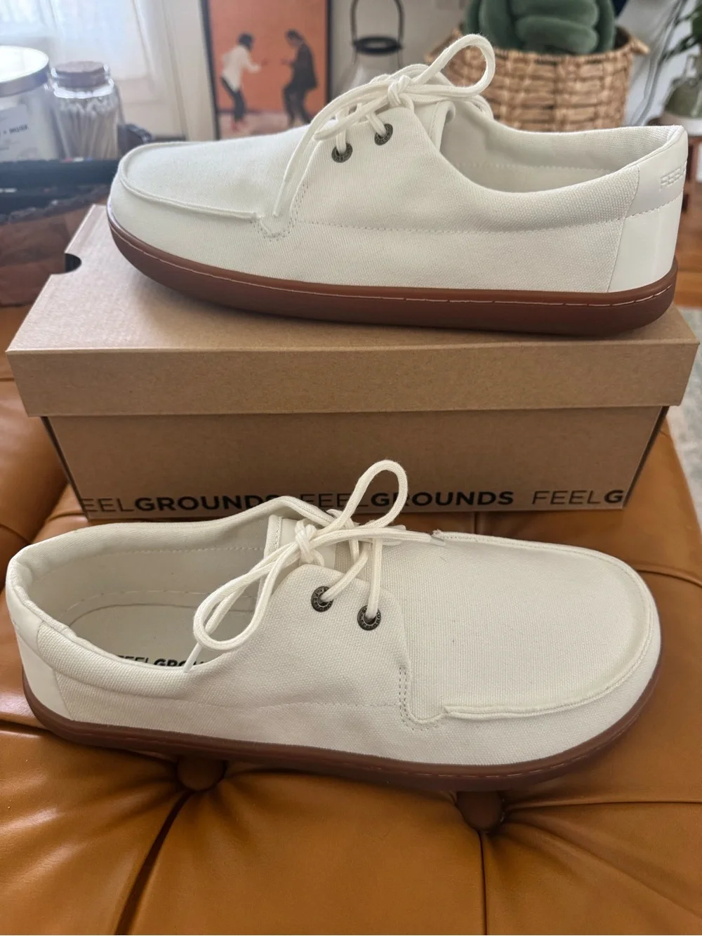 Feelgrounds Men’s Size 11 Gum White Barefoot Docks